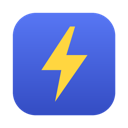The Claude Burst app icon: a yellow lightning bolt on blue.